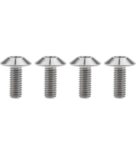 Blocco Am 6 4 Viti In Titanio M3x20 Testa A Bottone - Grado Aerospaziale 6AL4V - Per Progetti Leggeri Bulloni Titanio Leggeri - Foto 7