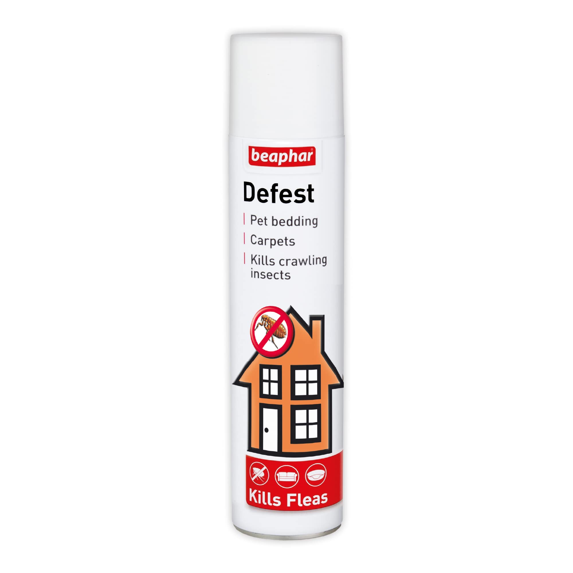 Beaphar - Defest Household Flea Spray - Kills Fleas, Ants & Cockroaches - Treats Flea Infestations in the Home - Fast-Acting Insecticidal Spray - 400ml