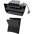 CarQiWireless® 2PCS Center Console Organizer with Hidden Storage Box for Civic 2021 2020 2019 2018-2016, Coins Cards Organizer with USB Cable for 10th Civic Hatchback Si Coupe Type R Accessories