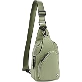 WESTBRONCO Small Sling Bag for Women Nylon Crossbody Sling Backpck Lightweight for Travel Casual Daily