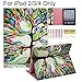 Dteck Case for iPad 2 3 4, PU Leather Folio Flip Stand Case with Card Slots/Cash Pocket Wallet Design Protective Shell Cases Portable Covers for Apple iPad 4,iPad 3 & iPad 2,Big Tree