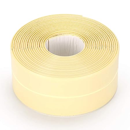 Ignpion Pe Bath And Shower Self Adhesive Caulk Strip Tub And Wall Sealing Tape Caulk Bathtub Sealer Beige