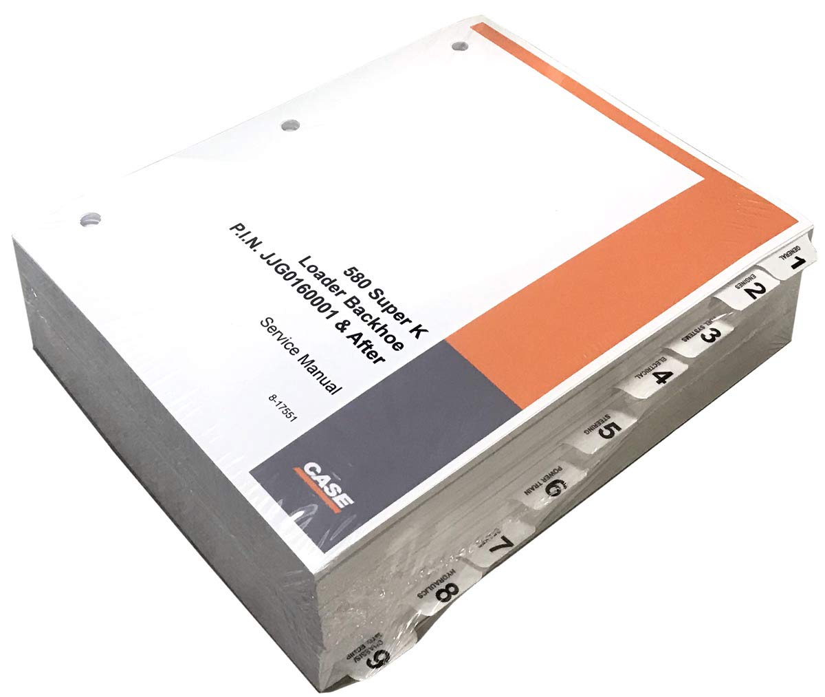 Amazon.com: Case 580 Super K Loader Backhoe Workshop Repair Service Manual  - Part Number # 8-16481: Automotive