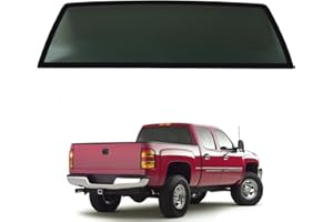 JMTAAT Stationary Rear Window Back Glass Compatible with 1999-2006 Chevy Chevrolet Silverado & 2007 Silverado Classic 1500 2500 3500, Privacy Replacement Non-Heated Tempered Glass