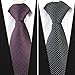 Jeatonge 9pcs Mens Ties and 3pcs Tie Clips, Men's Classic Tie Necktie Woven Jacquard Neck Ties (Style 1)