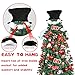 OurWarm Snowman Christmas Tree Topper Large Snowman Tree Topper with Top Hat Scarf Hugger for Christmas Holiday Winter Home Wonderland Party Decoration Ornament Supplies