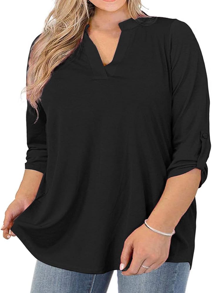 plus size casual tops