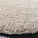SAFAVIEH California Premium Shag Collection 4' Round Beige SG151 Non-Shedding Living Room Bedroom Dining Room Entryway Plush 2-inch Thick Area Rug