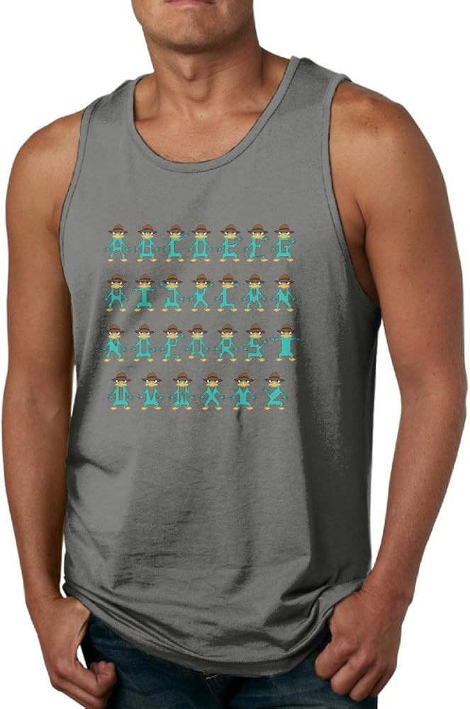 SUPERMORE Perry The Platypus Men's Tank Top Vest Sleeveless