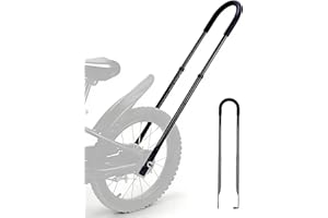 Bike Training Handle for Kids – 4 Height Adjustable Extended Balance Pash Bar for Teaching Riding Without Training Wheels Stu