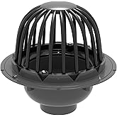 PROFLO PF42870 3" PVC Roof Drain with Plastic Dome - N/A