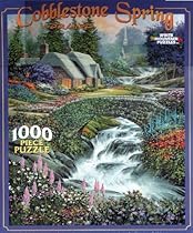 Cobblestone Spring by D. R. Laird 1000 Piece Puzzle by White Mountain Puzzles
