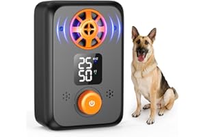 FLYXIREGG Dog Bark Deterrent Control Devices - Safe 50 ft Ultrasonic Anti Barking Device Silencer for Dogs Barks No More Dog Training Device Indoor Outdoor Upgraded Dog Repellent Training Tools for Yard Puppy