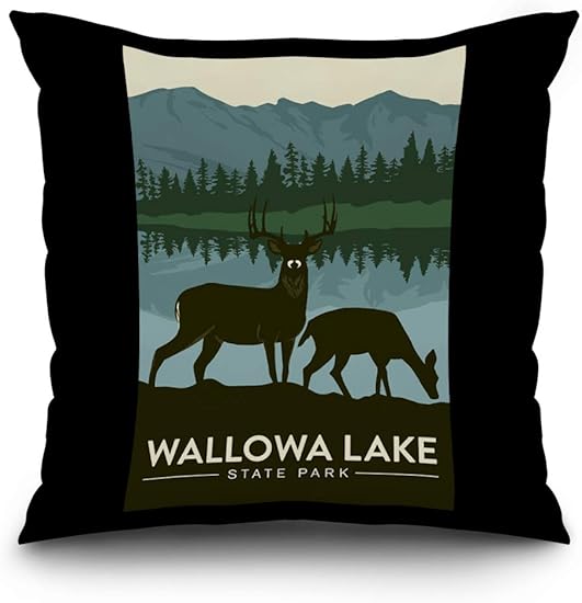 Amazon Com Lantern Press Wallowa Lake State Park Oregon Deer