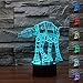 Padaday transpoting 3D Star Wars at-at Walker Transport Bedroom Children Room Decorative Night Multi 7 Color Change USB Touch Button LED Desk Table Light lamp