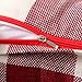famibay Buffalo Checker Plaid Throw Pillow Case Black Red Farmhouse Throw Pillow Covers Accent Square Burlap Cushion Cover for Home Sofa Couch Bed（Burgundy）