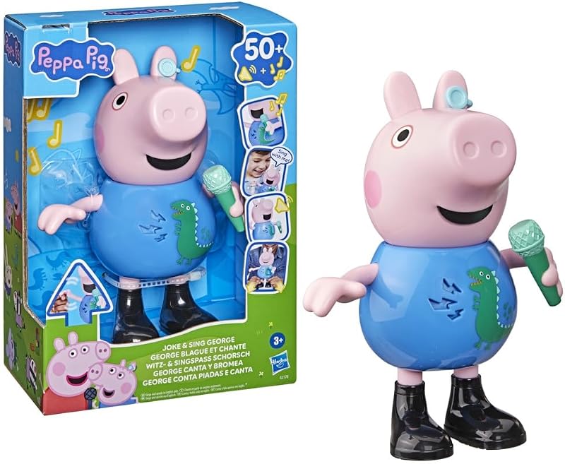 , George canta e faz piadas, figura de 20 cm, brinquedo musical com mais de 50 sons e canções, brinquedos para pré-escolares para meninas e rapazes a partir dos 3 anos - versão espanhola