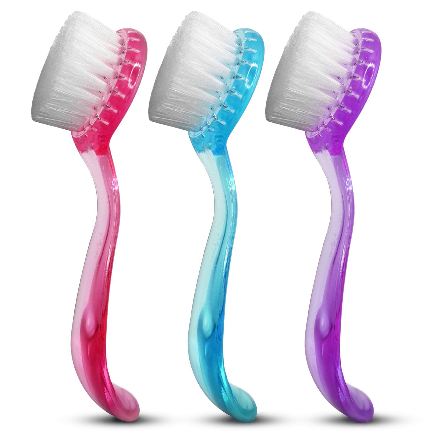 Photo 1 of 3pcs Face Brush, Facial Cleansing Exfoliating Scrubber Brush, Face Wash Scrub Brushes with Soft Nylon Bristles for Skin Care, Makeup Removal 2 pack