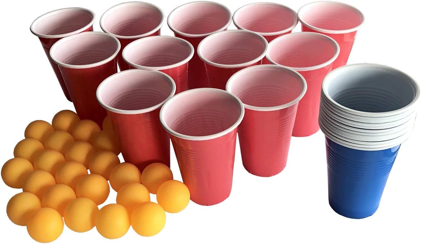 Gadget Zone UK® 48 Piece Beer Pong Drinking Game Set Perfect For