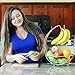 Fruit Basket with Banana Hanger & Citrus Fruit Peeler– Discover this Amazing Fruit Bowl Bundle- Improve Your Fresh Fruit Storage Now- Elegant Chrome Finish!