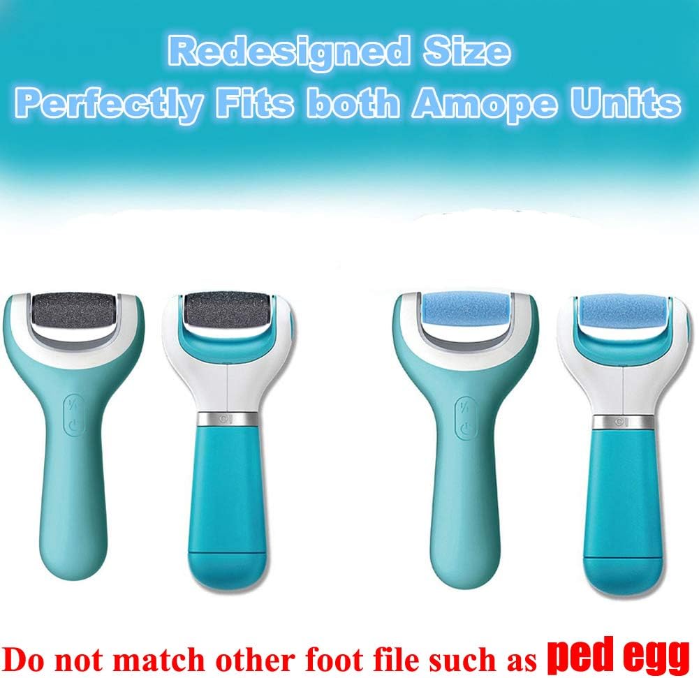 7 Pack Include 4 Extra Coarse & 3 Regular Coarse Replacement Roller Refill Heads Compatible with Amope Pedi Pefect Electronic Foot File: Health & Personal Care