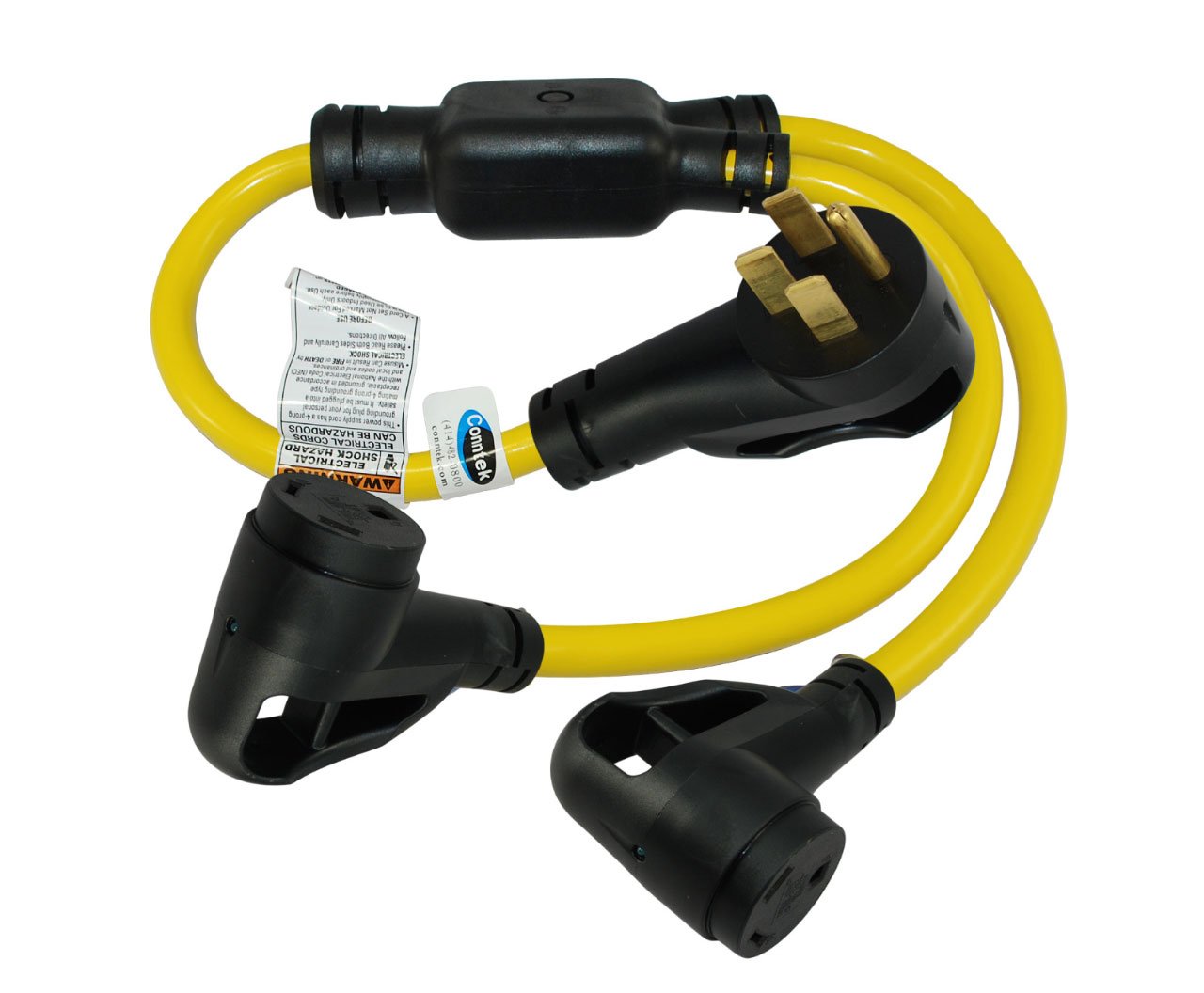 Conntek 15961 Generator Y Adapter 50 Amp Plug to (2) RV 30 Amp Free