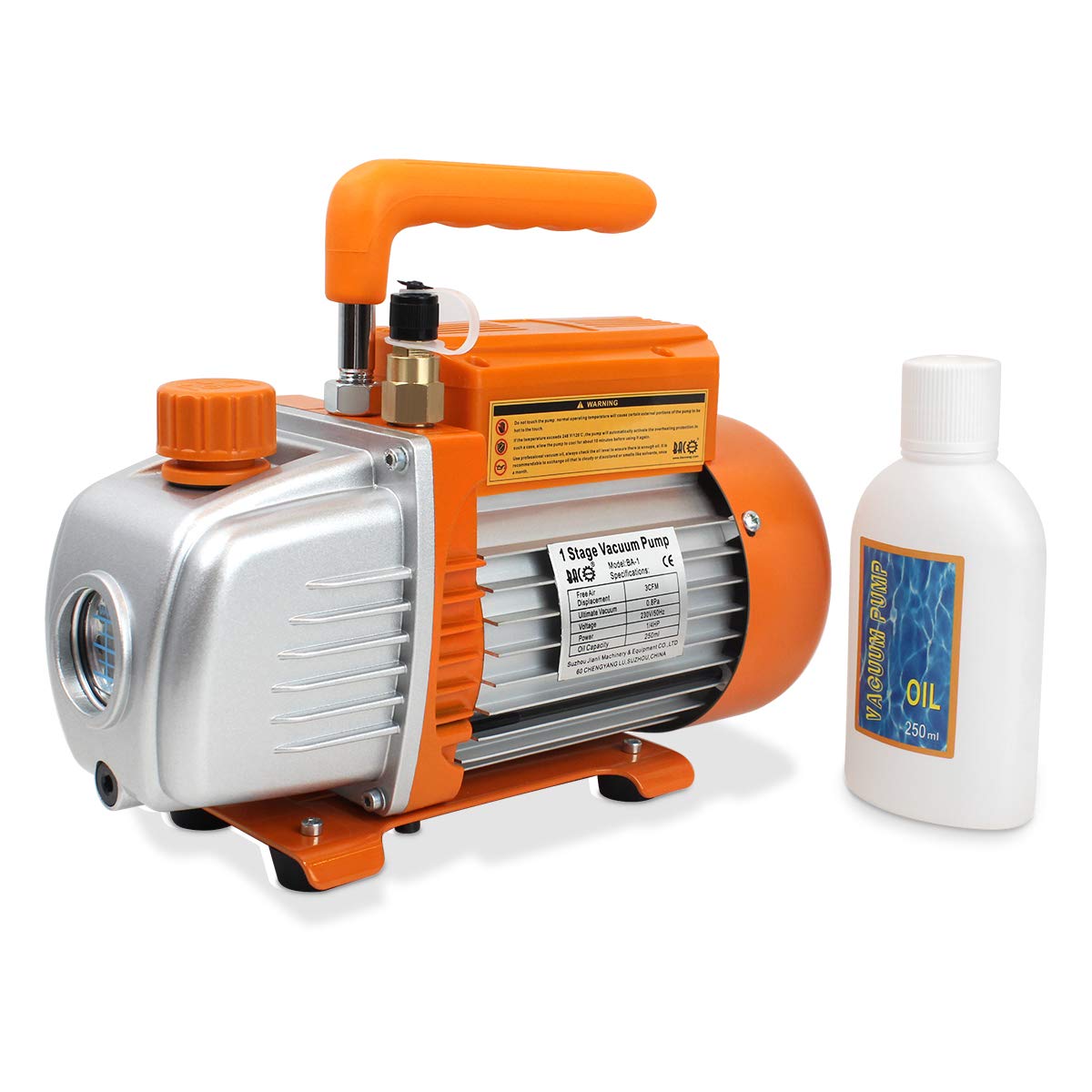 BACOENG 3 CFM Single Stage Vacuum Pump