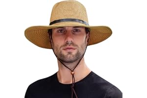 Straw Cowboy Hat for Men Women Beach Sun Hat Wide Brim Panama Fedora Hat Outdoor Foldable Summer Straw Hat Western Style
