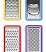 Vremi 5 Piece Cheese Grater Set with Container - Microplane Zester Parmesan Cheese Shredder Vegetable Slicer Cheese Graters - Fine and Coarse Metal Hand Cheese Grater Adjustable Hard Cheese Slicer