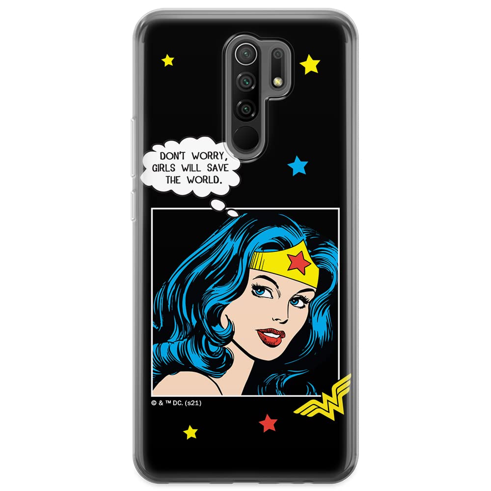 ERT GROUP mobile phone case for Xiaomi REDMI 9 original and officially Licensed DC pattern Wonder Woman 028 optimally adapted to the shape of the mobile phone, case made of TPU
