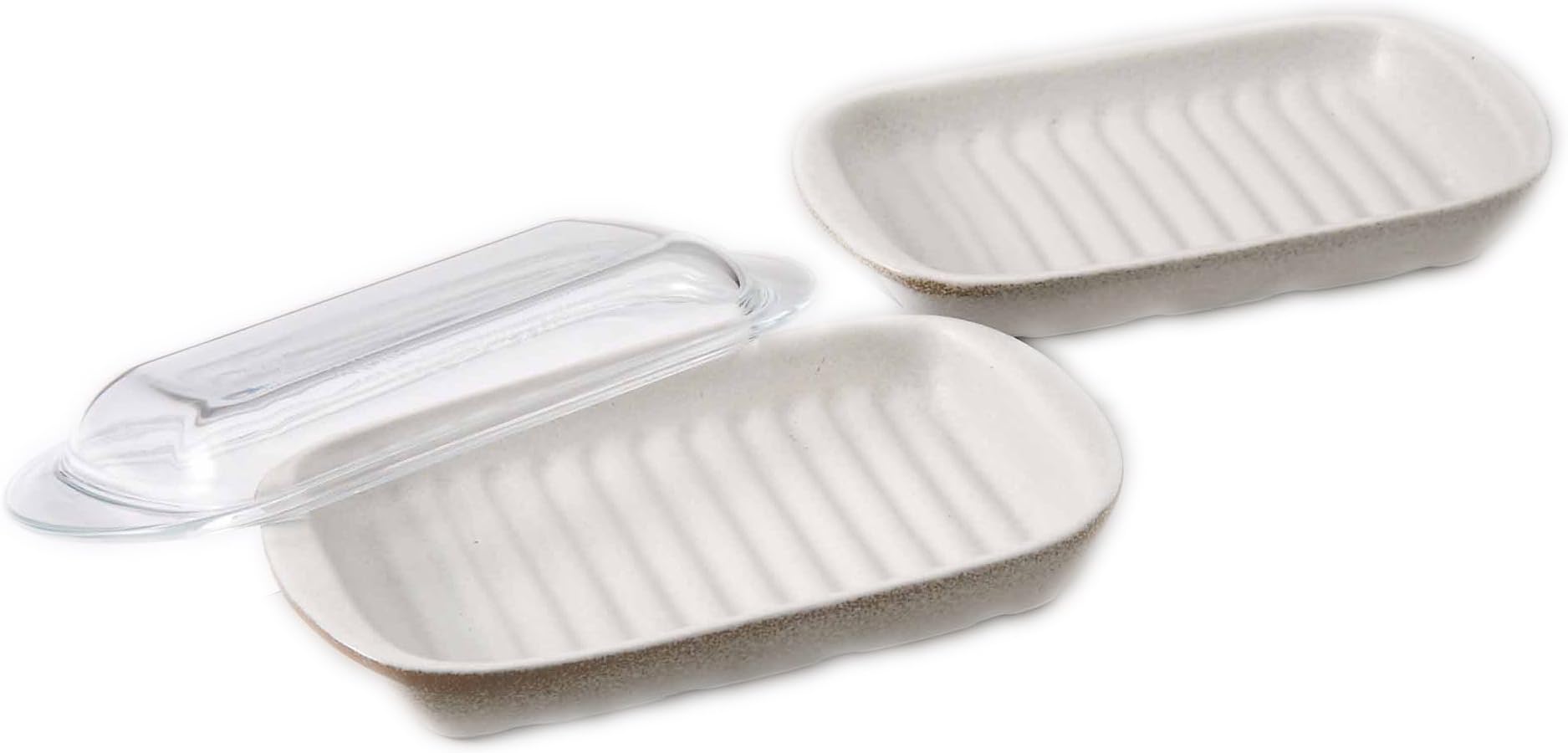 Magic dish oval (with glass lid) two No.3251