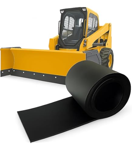 Heavy Duty Rubber Snow Deflector – 8 Inches Wide X 10 Feet Long, 3/8" Thick 3-Ply Conveyor Belt Material