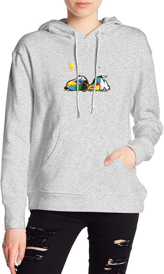 Amazon Co Jp Snoopy スヌーピー 48 プルオーバー パーカー フード付き トップス パーカー レディース 長袖 通勤 通学 ゆったり コート トレーナー ファッション 人気 春秋冬 多色 服 ファッション小物