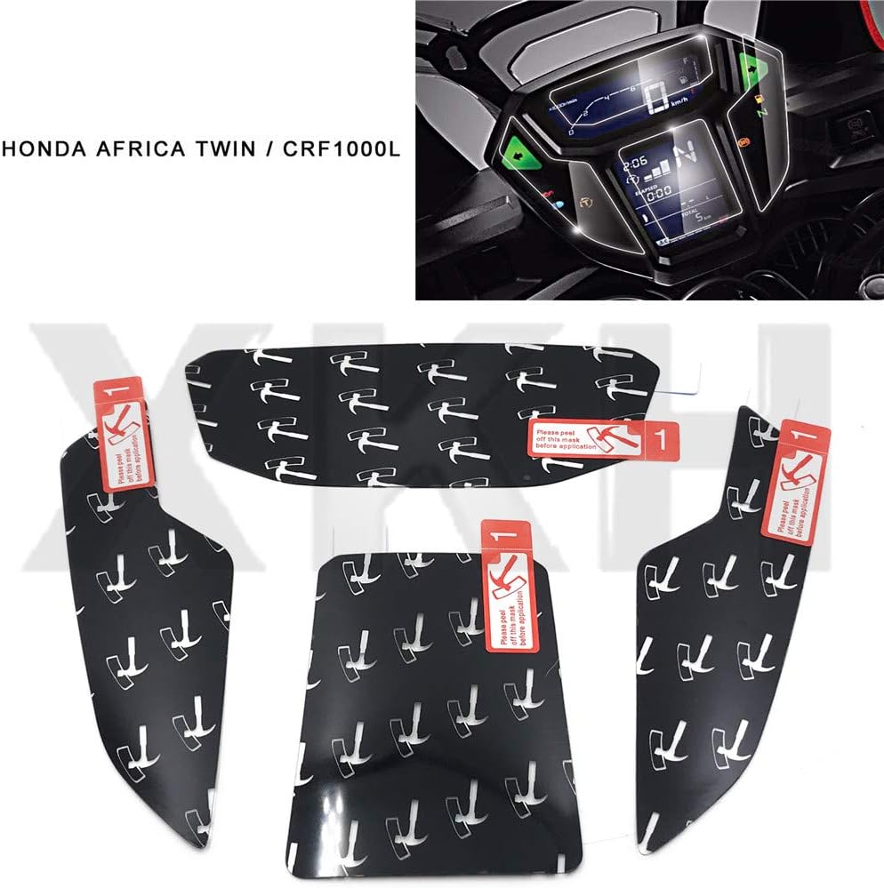 XKH- Cluster Scratch Screen Protector Guard Film Compatible with HONDA AFRICA TWIN CRF1000L [B07GGGPF2D]