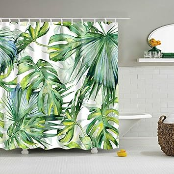 Haodasi Grune Pflanzen Duschvorhange 180cm X 180cm 72 X 72 Zoll