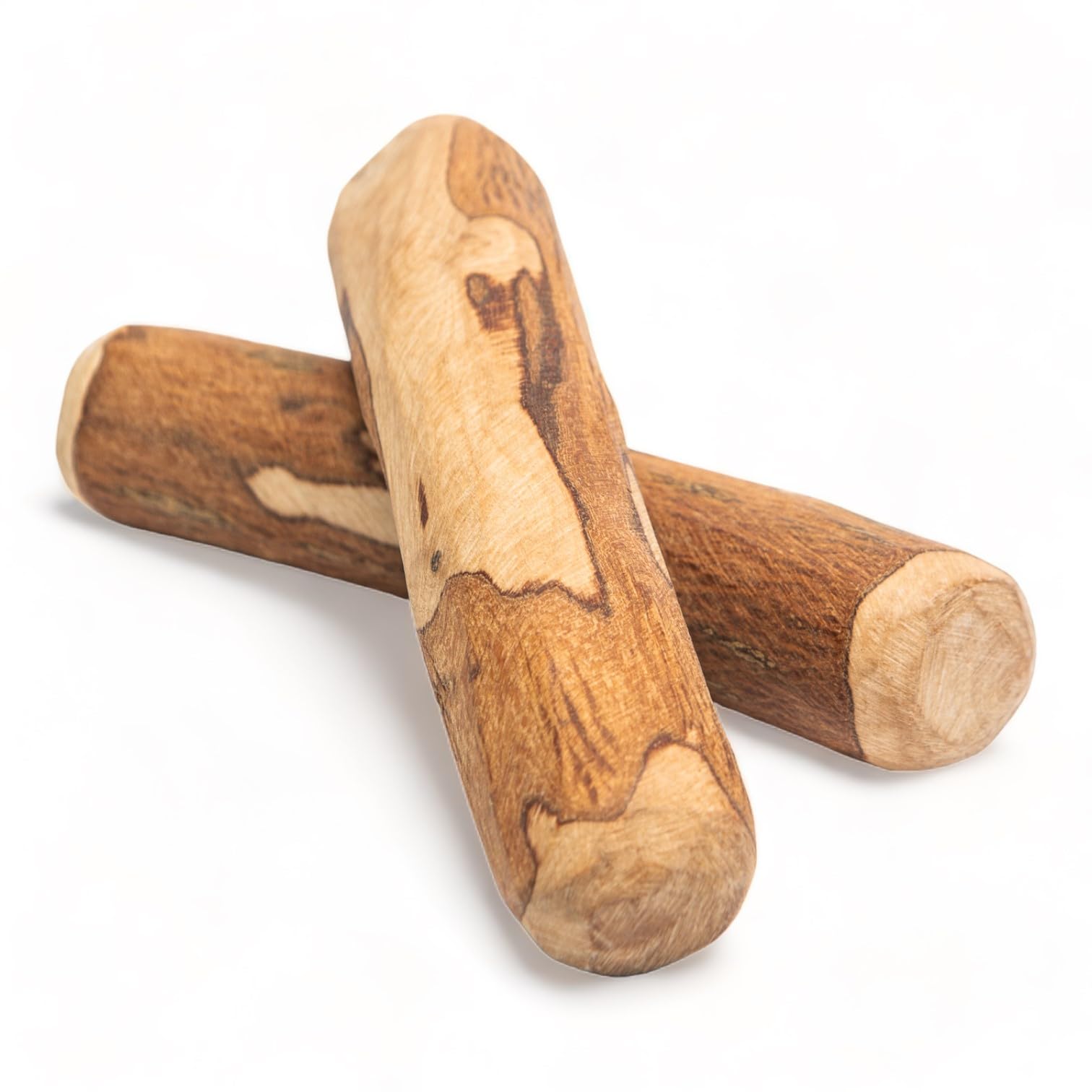 Dilecti Olive Wood Dog Chews - Natural Dense Hardwood Stick - Long-Lasting Dental Care Chew Toys with Antioxidants, Safe Splinter-Free Design - 2 Large Pieces, 220-450g - For All Breeds