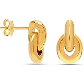 LeCalla 925 Sterling Silver Stud Earrings | Lightweight Real 925 Silver Hypoallergenic Stud Jewelry | Medium & Small Stud Drop Earrings for Women Birthday Party Gift