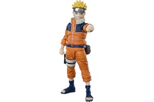 TAMASHII NATIONS - Naruto Uzumaki -The No.1 Most Unpredictable Ninja- Naruto, Bandai Spirits S.H.Figuarts, 5.3 Inch