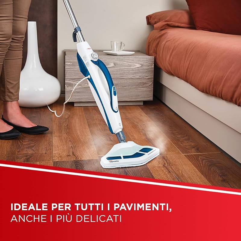 Vaporetto SV460 Double, Scopa a Vapore 2 in 1 con Pulitore Portatile