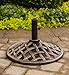 Hanover UMBRELLABASE Iron Umbrella Base for Monaco and Traditions Tiltable Umbrellas