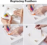 Migipaws Rainbow Feather Replacement 6 Pcs for MigiBox Cat Toy + 2 Free Mylar view 3