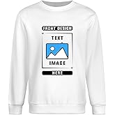 ANMASEVEN Custom Sweatshirts for Women Men, Create Your Own Personalized Sweatshirt Print Picture Front/Back
