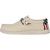 HEYDUDE Wally Patriotic, Mens Shoes, Slip-on Loafers, Comfortable & Light-Weight