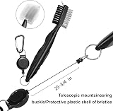 FUZVOL Golf Cleaner Brush and Towel Set with Carabiner Black view 4