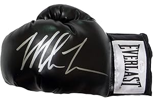 MISTER MANCAVE Mike Tyson Signed Autograph Boxing Glove Black JSA Witnessed Certified