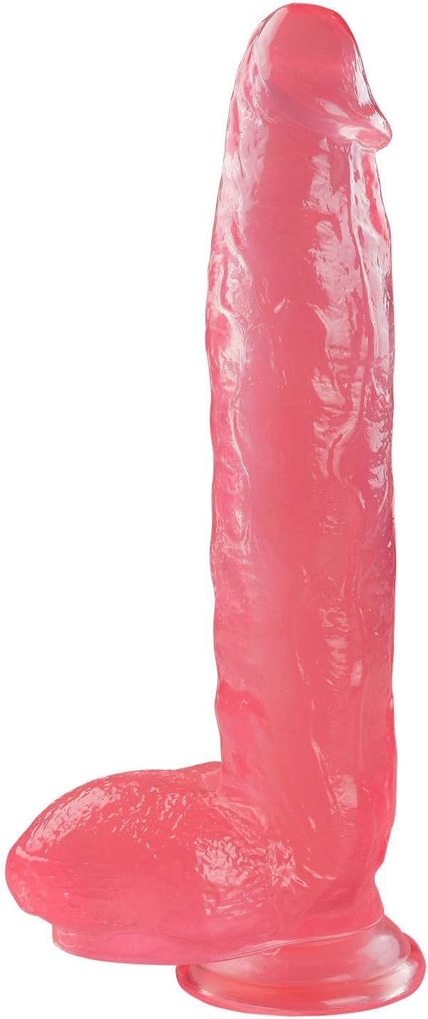 Couplehappy Waterproof Realistic Dillo with Suction Cup Male Artificial Pennis,Adut Seax Toiys for Women&Couples (Color : Pink)