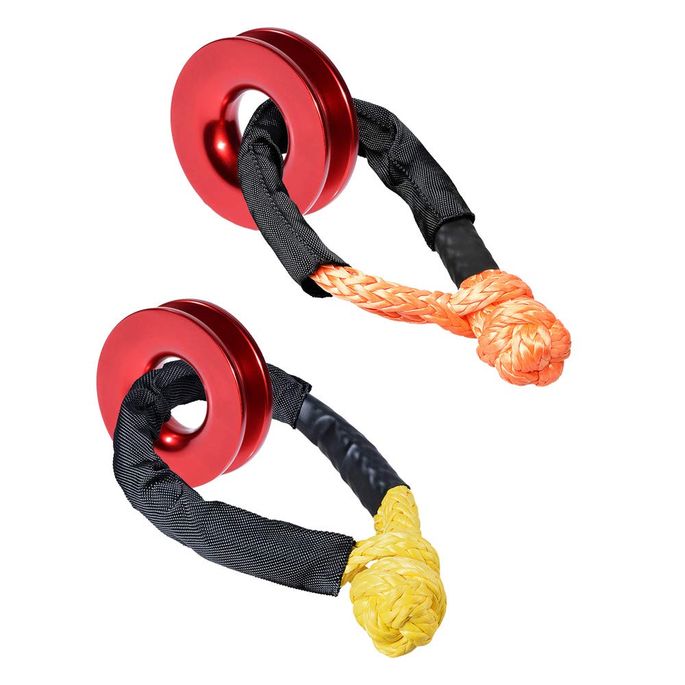 Yellow and Orange 1/2" UHMWPE Synthetic Soft Rope