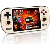 AYANEO Pocket Air Mini,Mini Retro Gaming Handheld,4.2" 4:3 Screen | Android 11,MTK G90T octa-core,3GB RAM,64GB storage,Hall-effect controls,active cooling,18W PD charging