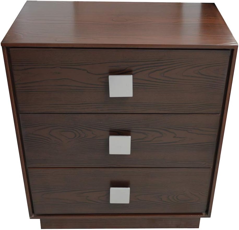 El Bazar Store Cajonera FAV 3 Cajones, MDF Grabado, Cajonera Moderna