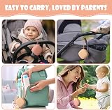 Aolso Dummy Holder 2Pcs Silicone Pacifier Case Apricot Bean Paste view 7